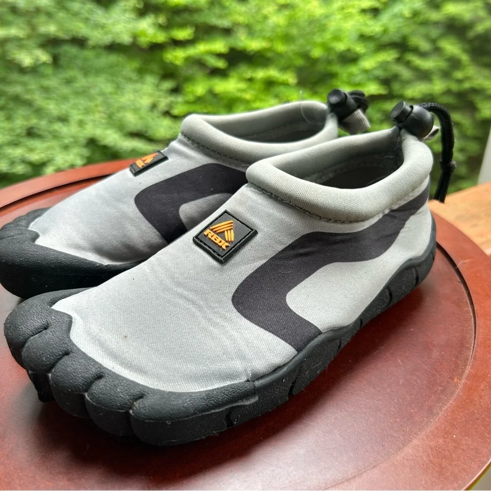 RBX Kids Water Shoes | Size 11/12 | Gray & Black | Pool, Creek & Beach Fun